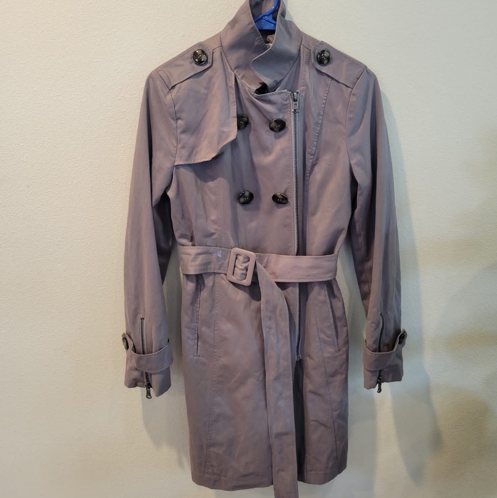 Kenneth Cole REACTION Trench Coat Size S Taupe